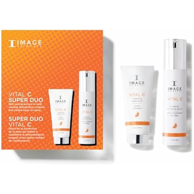 IMAGE SKINCARE VITAL C SUPER DUO, HYDRATING WATER BURST & ANTI-AGING FACE SERUM, SKINCARE KIT WITH VITAMIN C & HYALURONIC ACID TO REFRESH & SMOOTH SKIN - Image 1